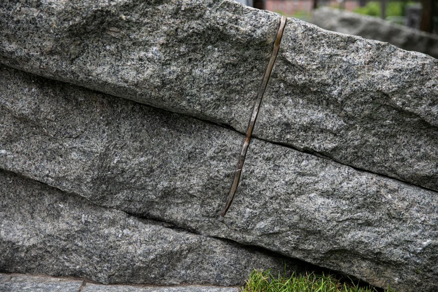 Stone monoliths at the 9/11 Memorial Glade