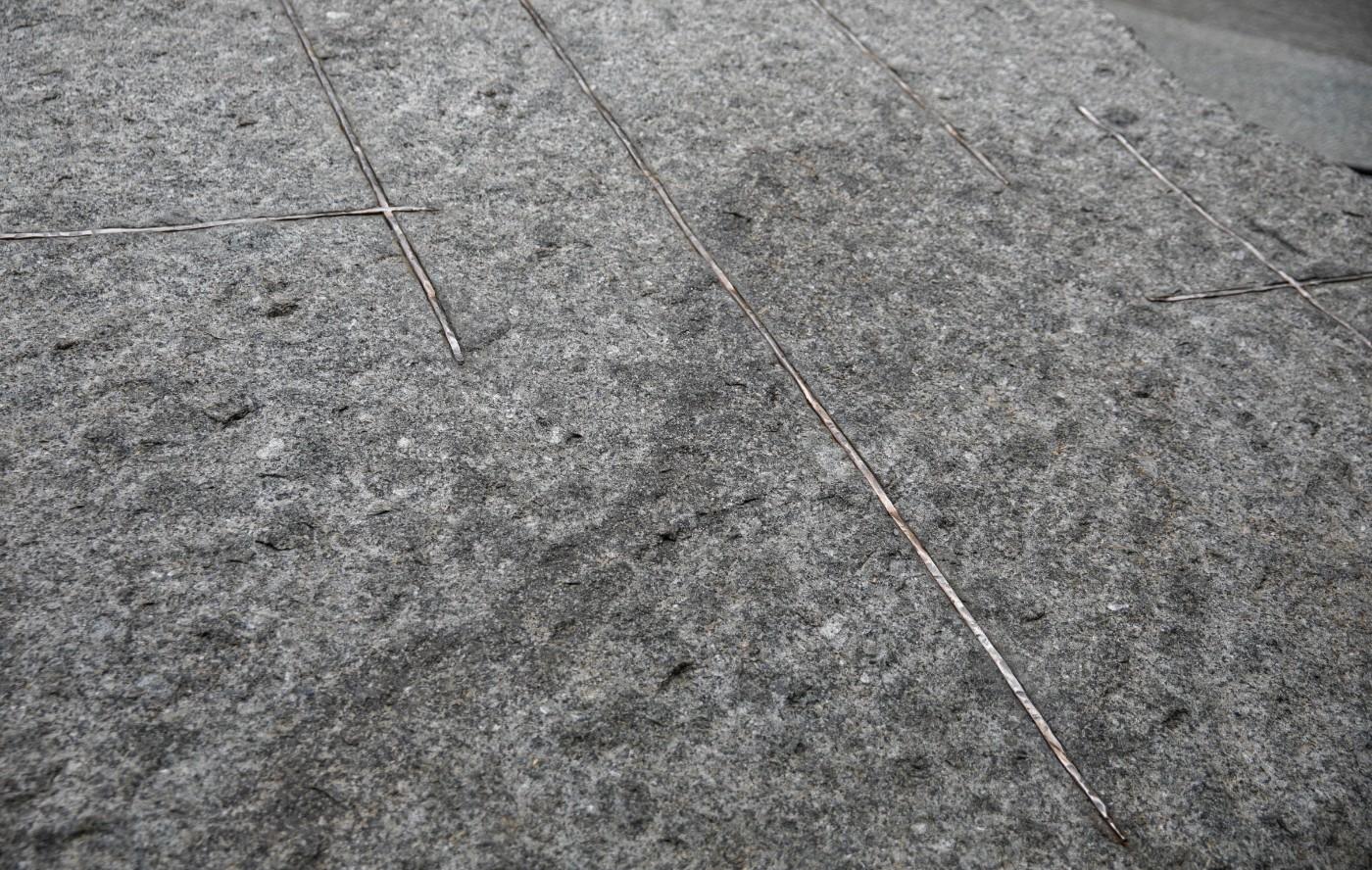 Stone monoliths at the 9/11 Memorial Glade