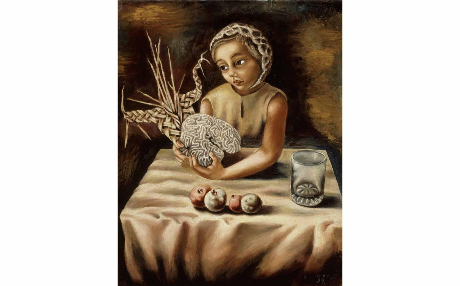 Juan Soriano, Girl with Still Life, 1939.