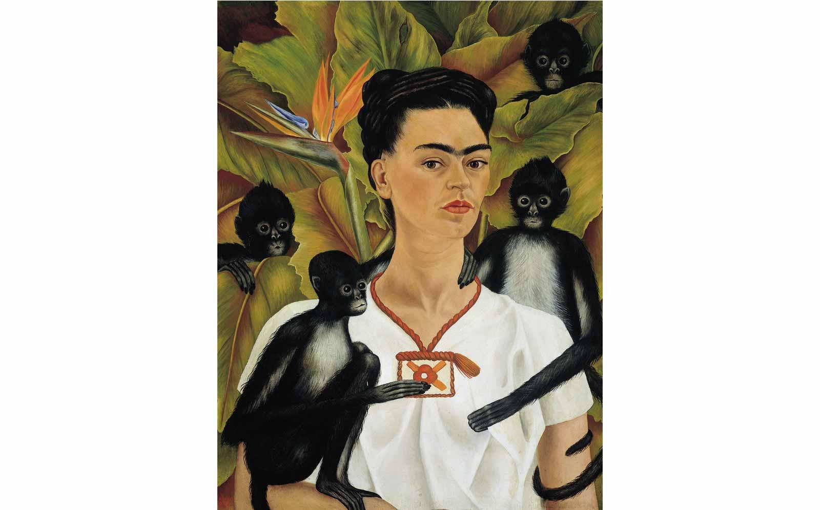 Frida Kahlo, Self-Portrait with Monkeys, 1943.