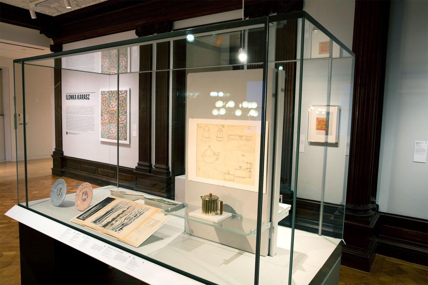 Installation view of "Ilonka Karasz, Works from the Collection."