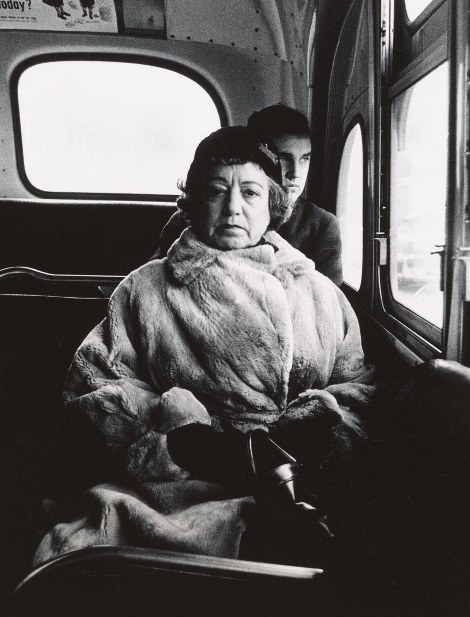 Lady on a bus, N.Y.C. 1957