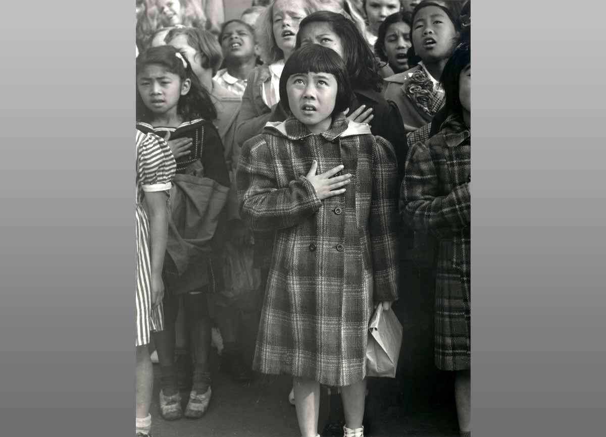 Dorothea Lange. One Nation Indivisible, San Francisco, 1942.