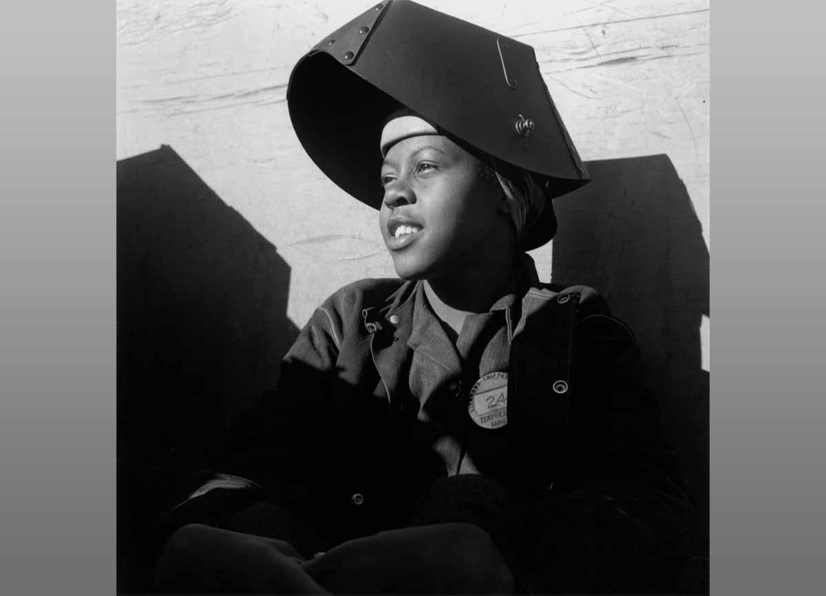 Dorothea Lange. Shipyard Worker, ca. 1943.
