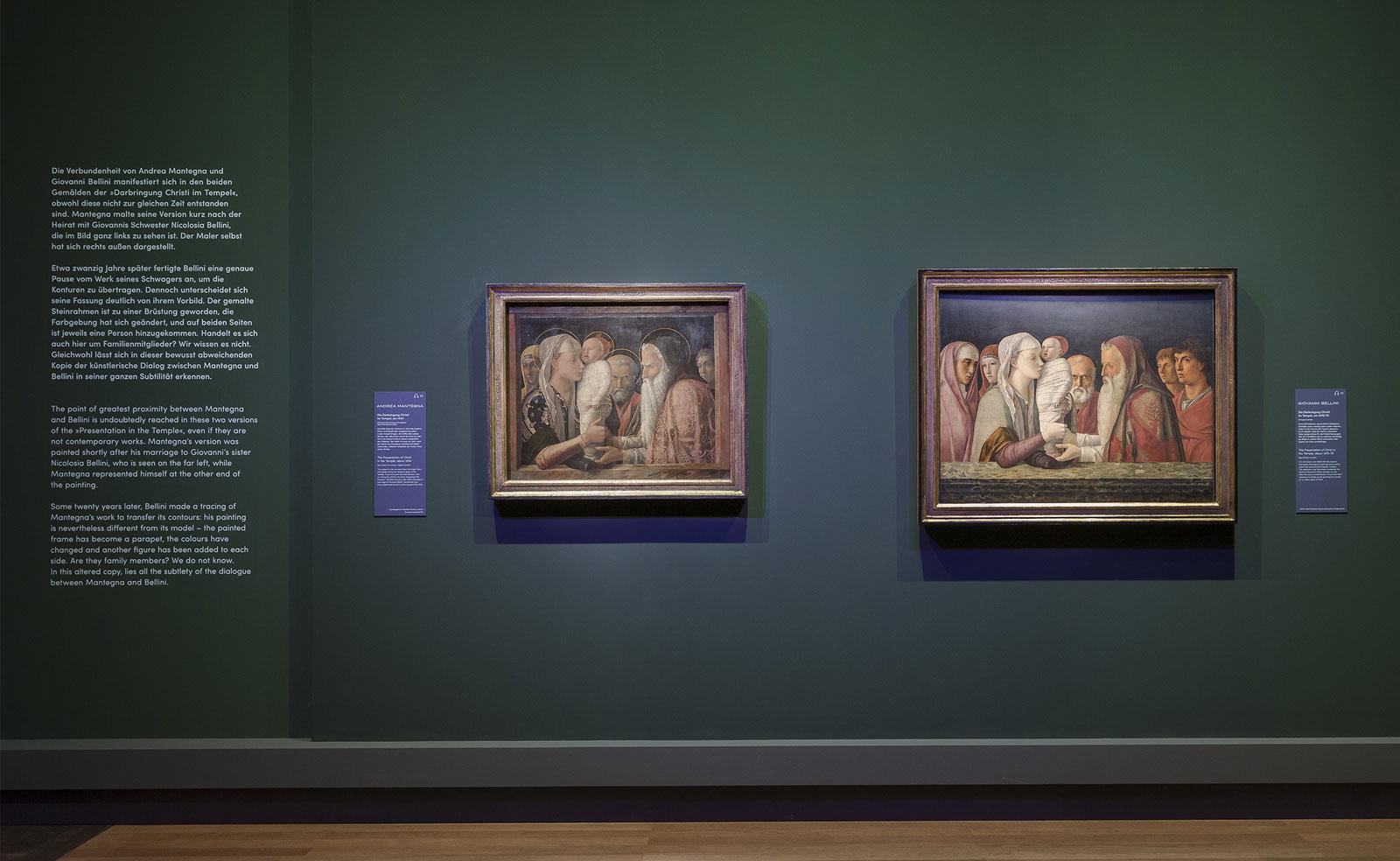 Mantegna and Bellini. Masters of the Renaissance, Exhibition view.