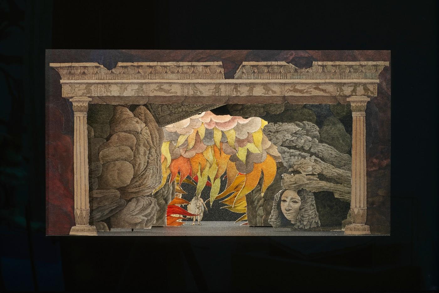 Installation view, Drawing the Curtain: Maurice Sendak’s Designs for Opera and Ballet