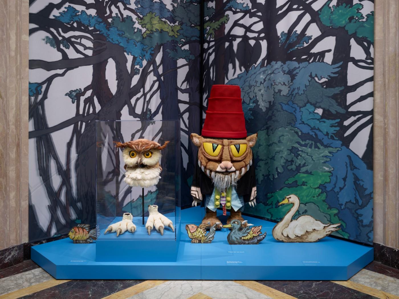 Installation view, Drawing the Curtain: Maurice Sendak’s Designs for Opera and Ballet