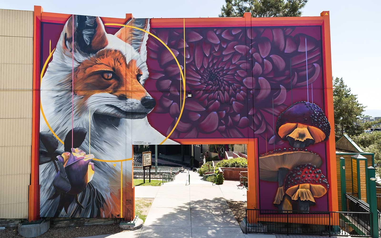 AJ Davis Fox Mural