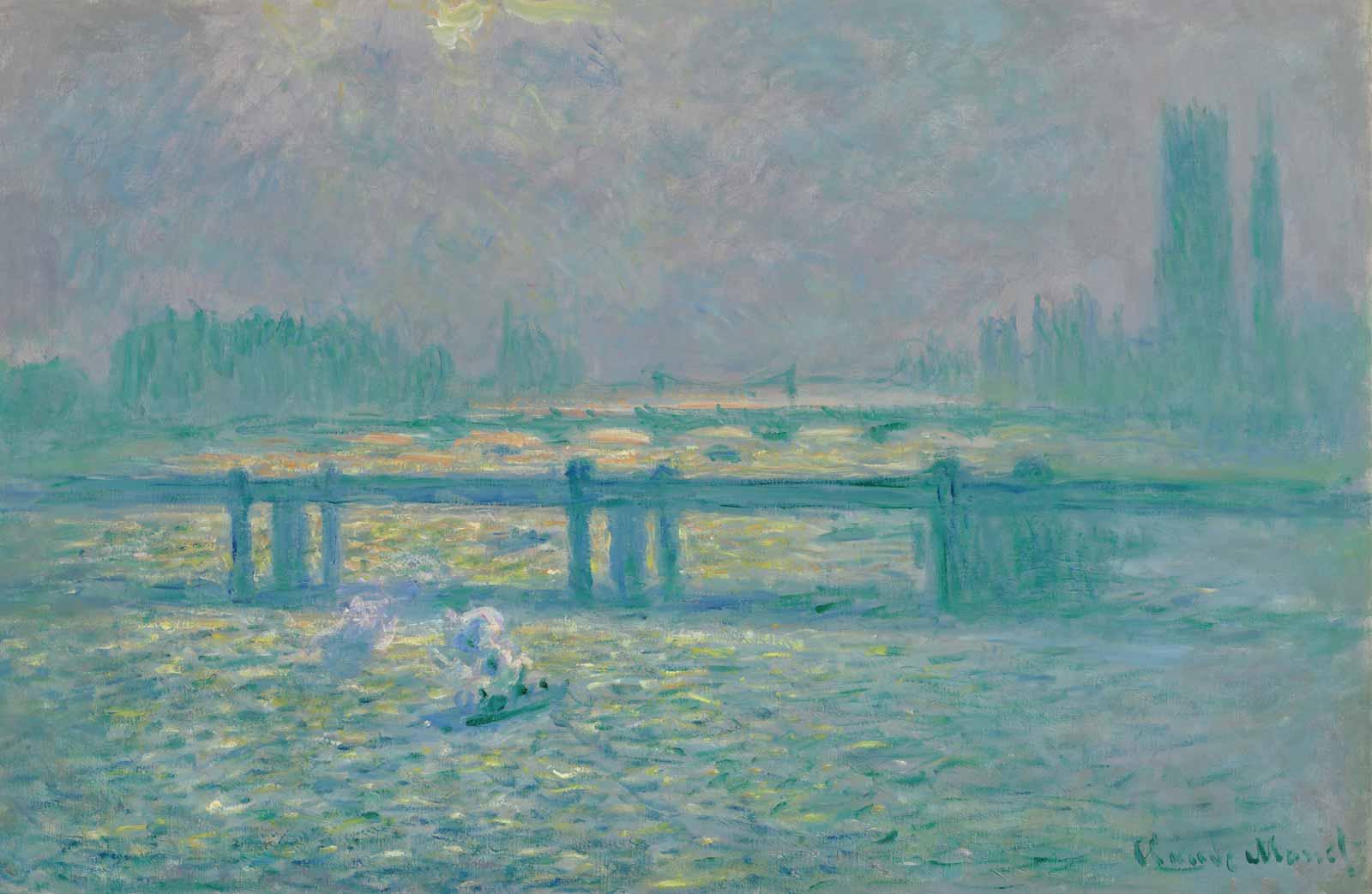 Claude Monet, Charing Cross Bridge, Reflections on the Thames, 1899–1904.