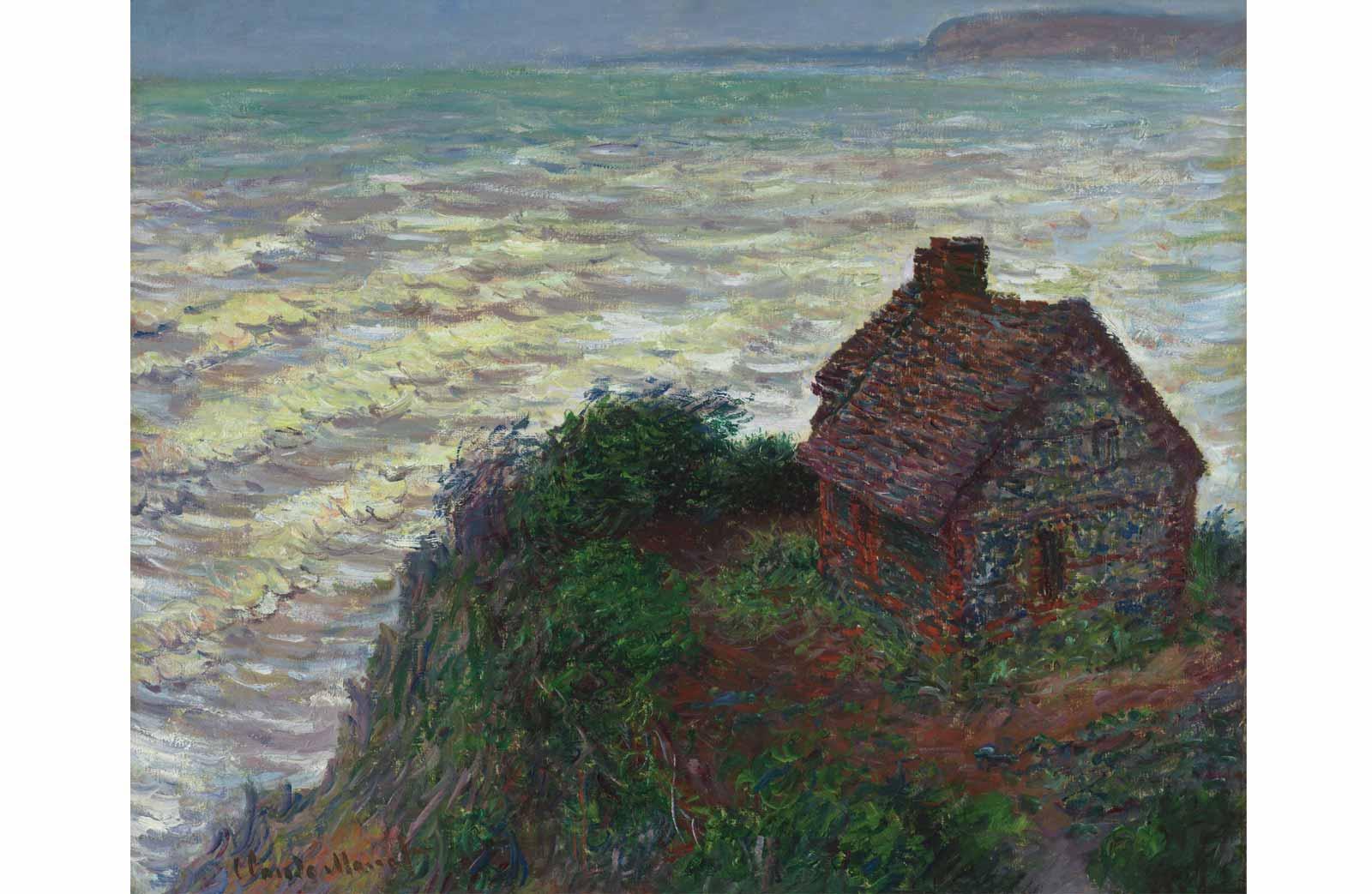 Claude Monet, House of the Customs Officer, Varengeville, 1882. 