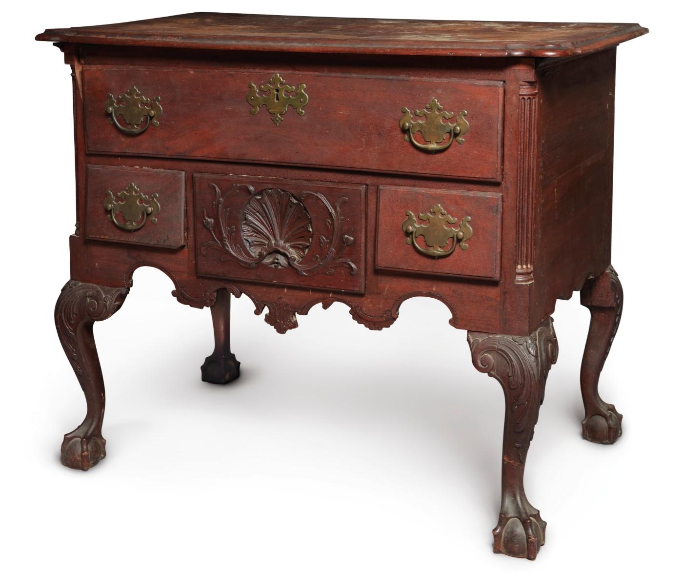 Scott Family Chippendale Mahogany Dressing Table, Philadelphia, c. 1770