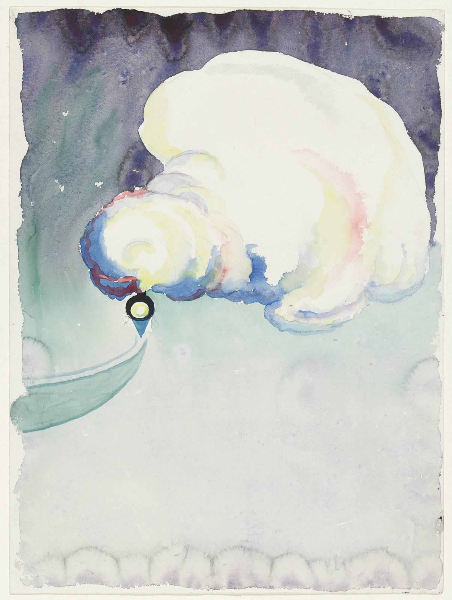 Georgia O’Keeffe. Train at Night in the Desert, 1916.