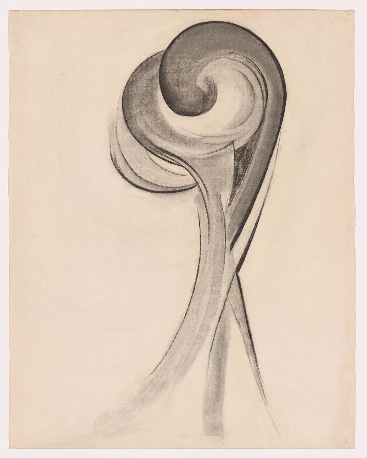 Georgia O’Keeffe. No. 12 Special, 1916. Charcoal on paper.