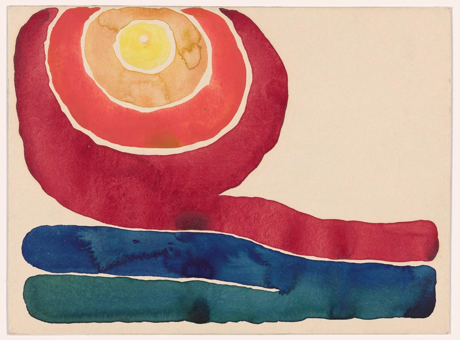 Georgia O’Keeffe. Evening Star No.III, 1917.