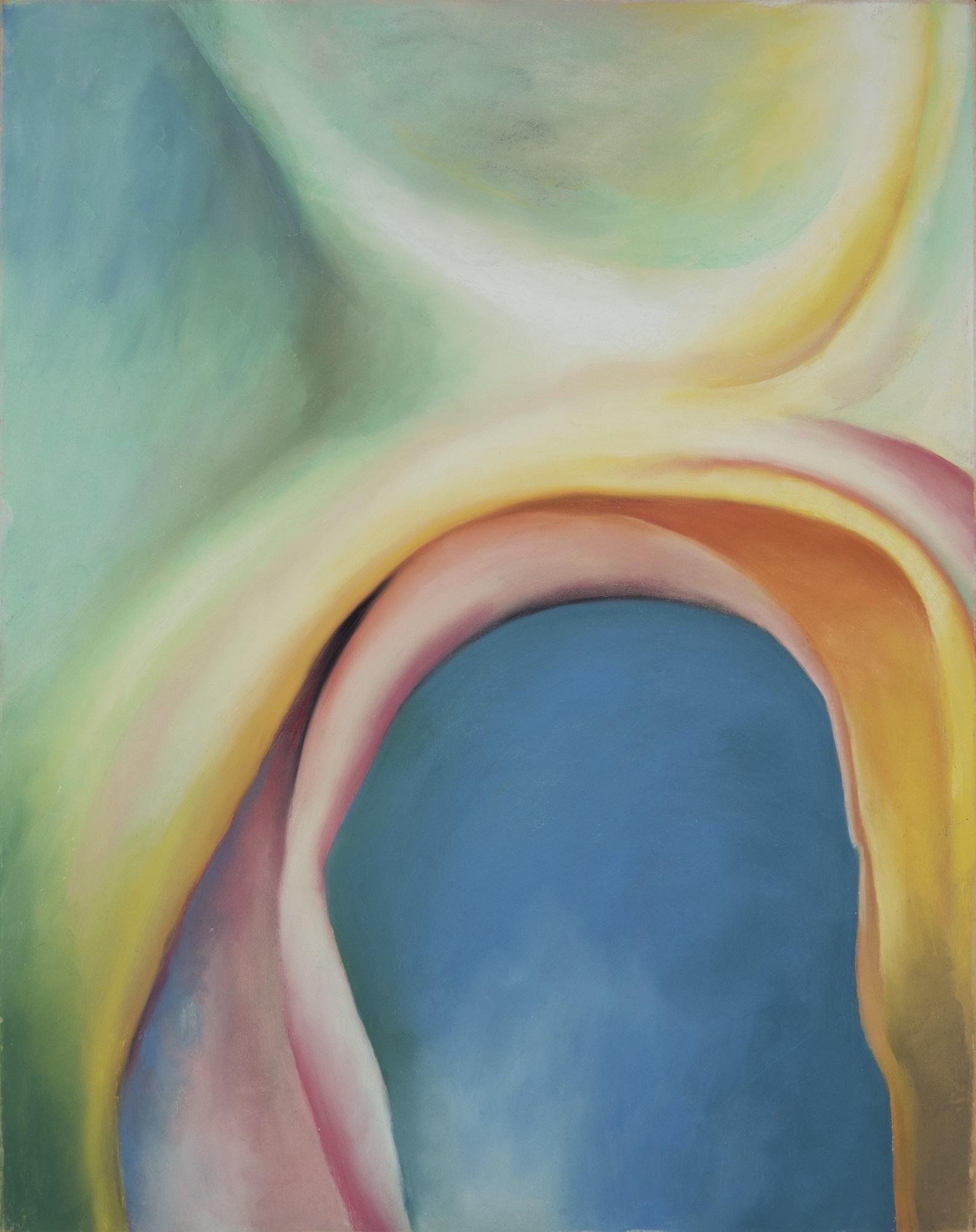 Georgia O’Keeffe. Over Blue, 1918.