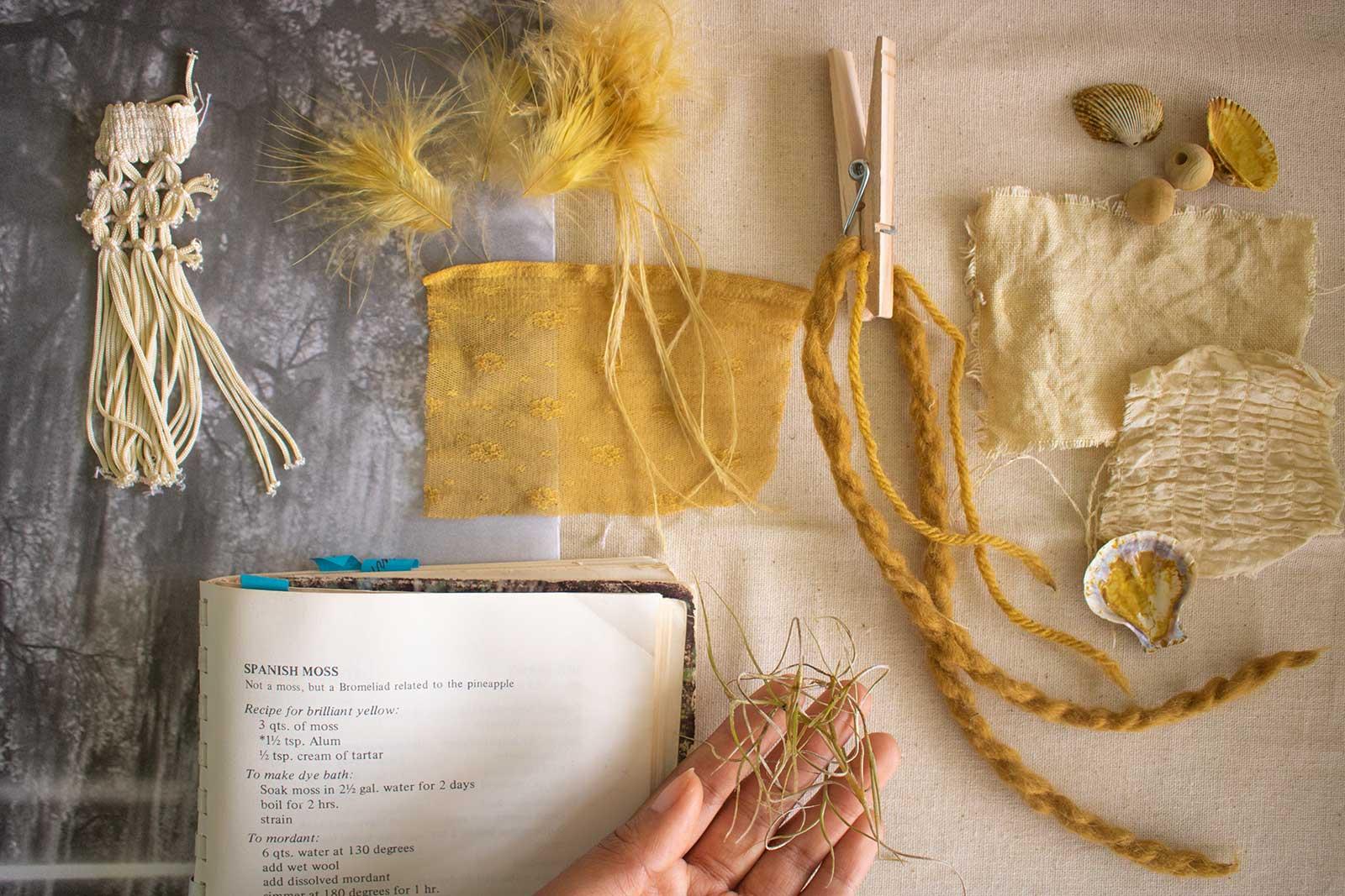 Spanish Moss Yellow Samples
