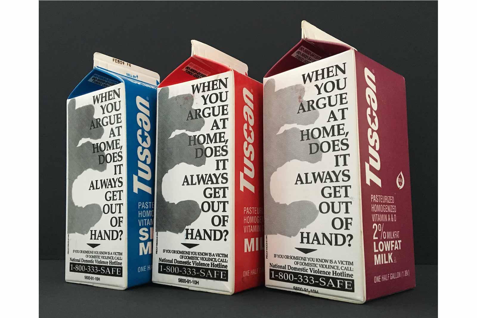Domestic Violence Milk Carton Project