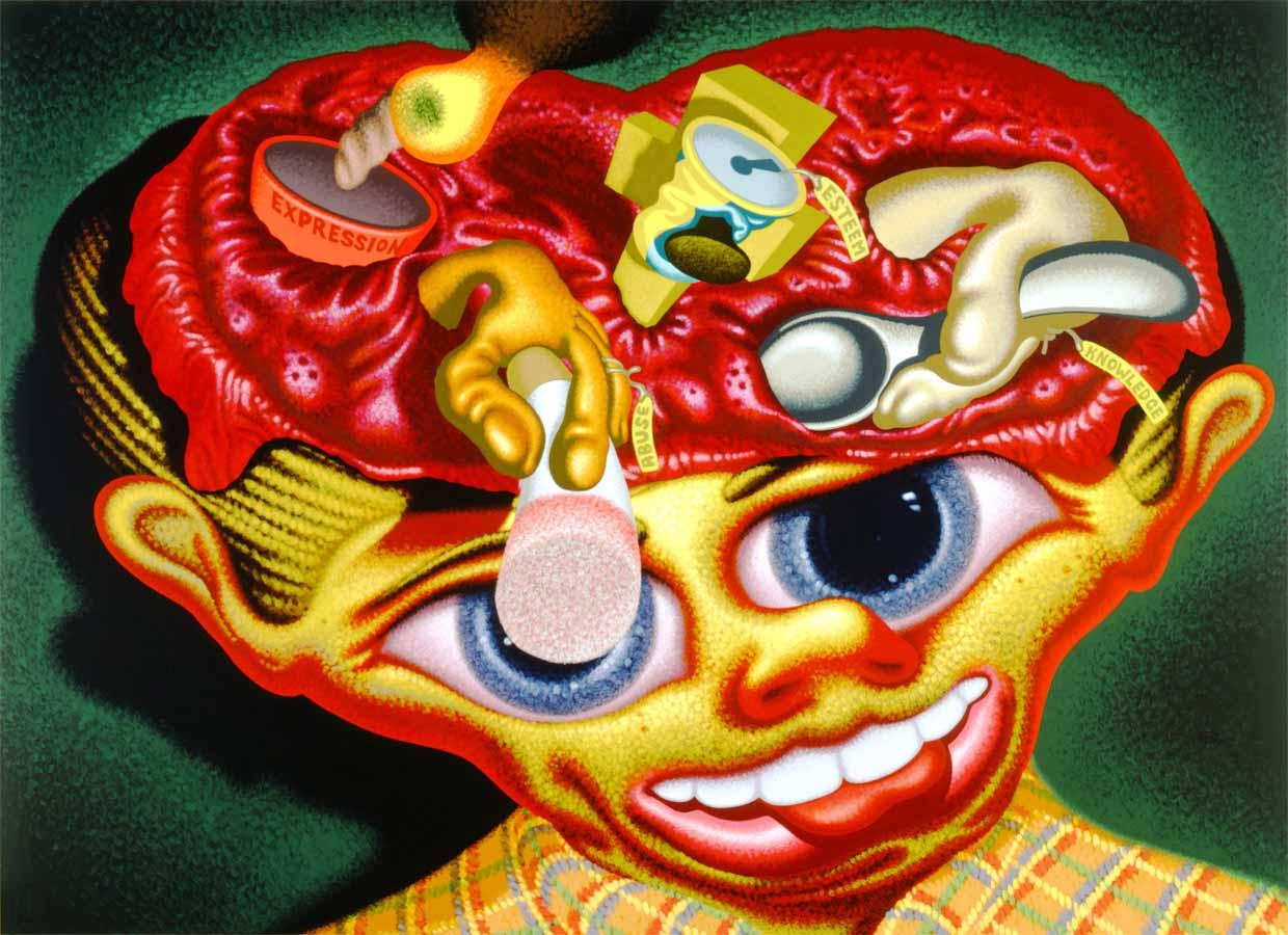 Peter Saul, Self, 1987.