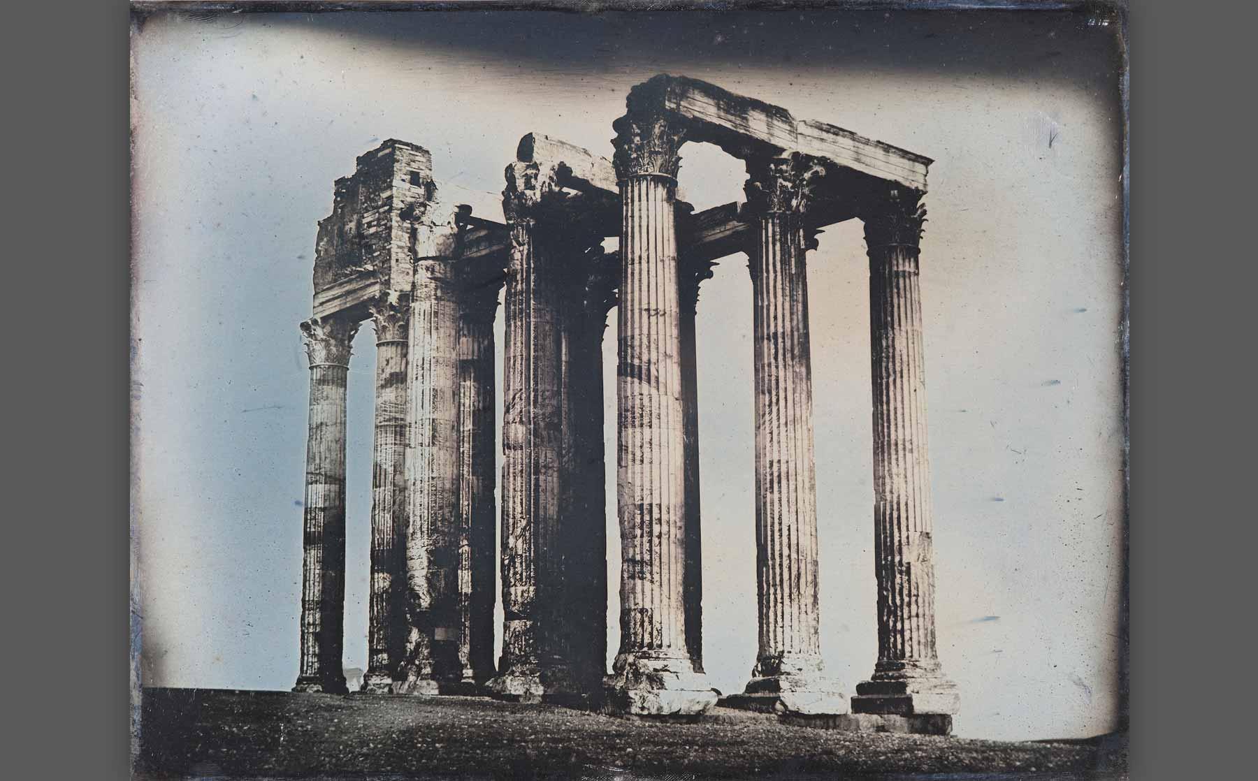 Girault de Prangey, “Olympieion, Athens, Viewed from the East” (1842)