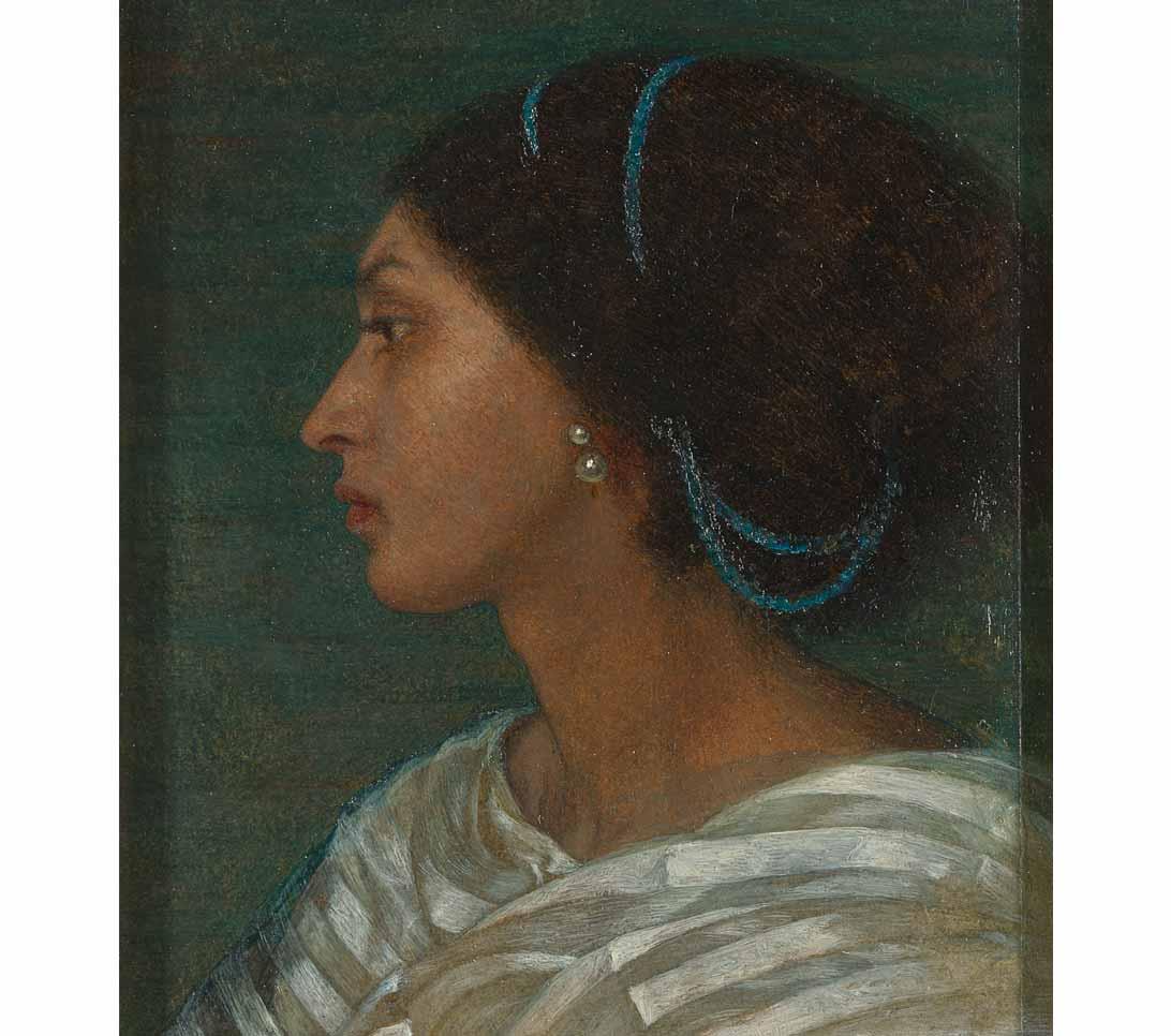 Study of Fanny Eaton by Joanna Wells, 1861. 