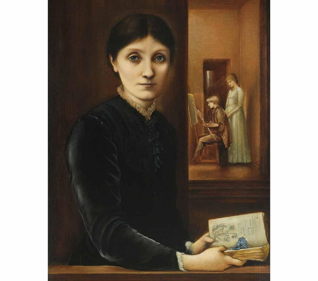 Georgiana Burne-Jones, with Philip and Margaret by Edward by Burne-Jones 1883.;