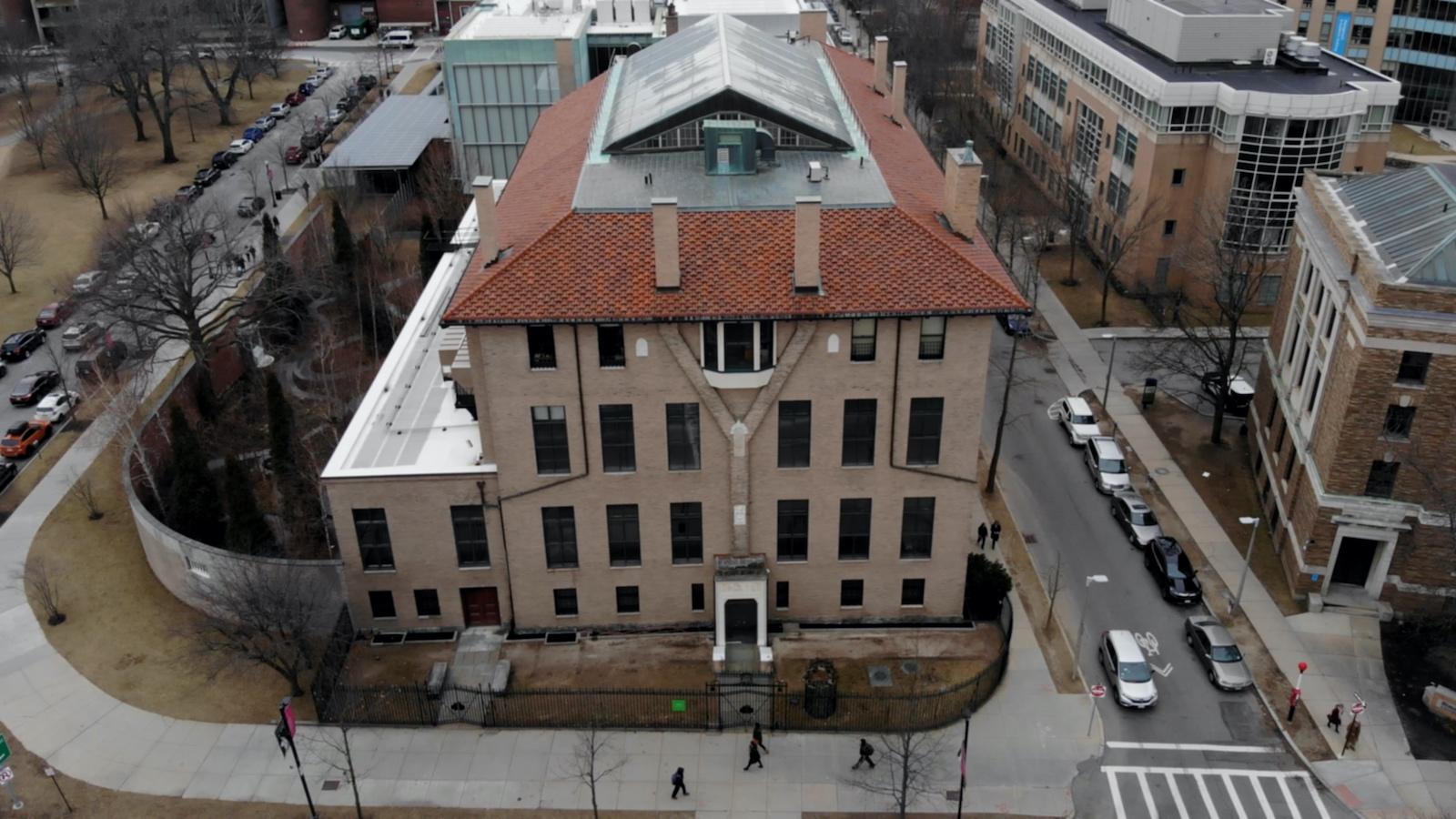Gardner Museum Exterior taken from bird's eye view
