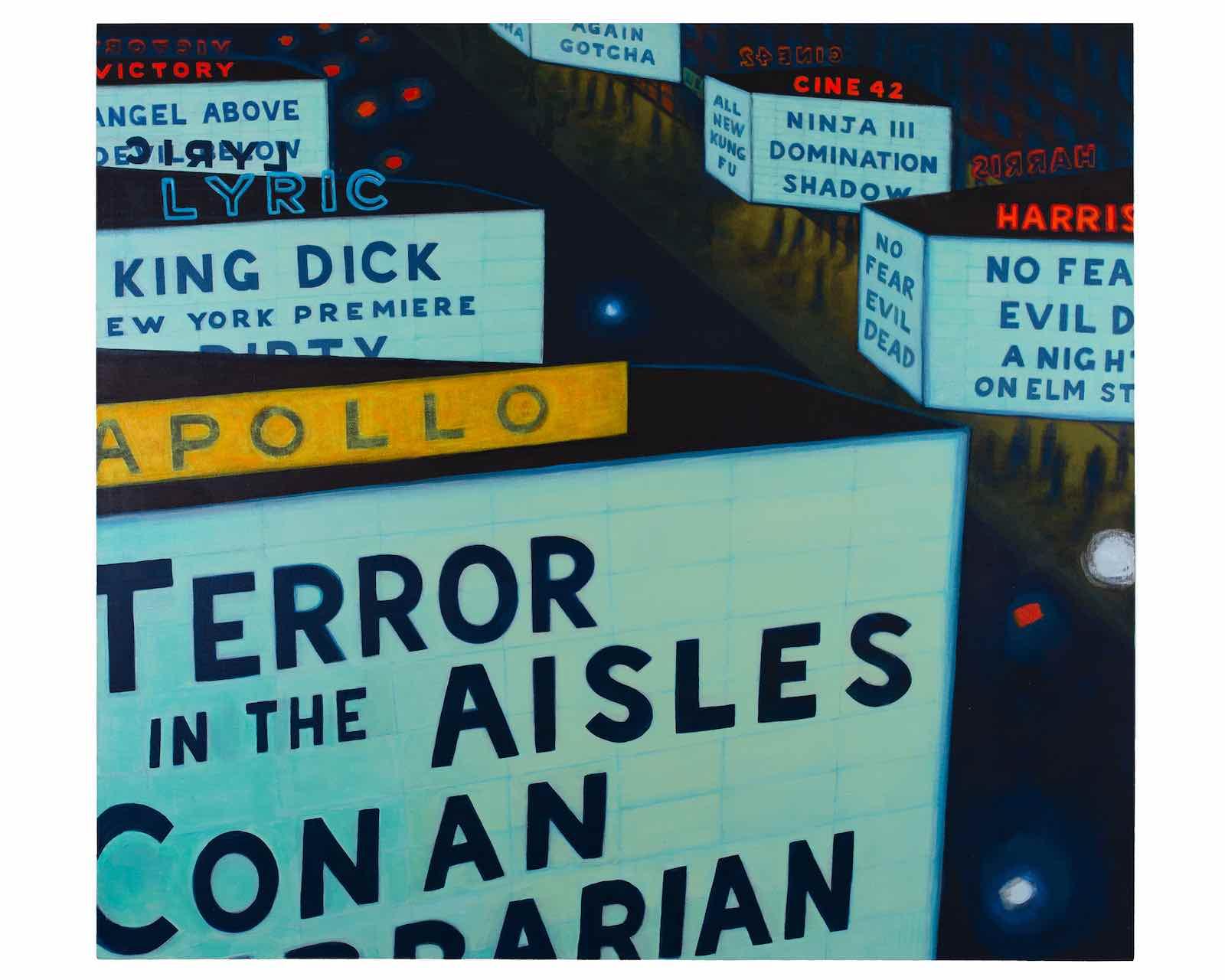 Jane Dickson, Big Terror, 2020. Acrylic on linen, 65 × 73 in. (165.1 × 185.4 cm).