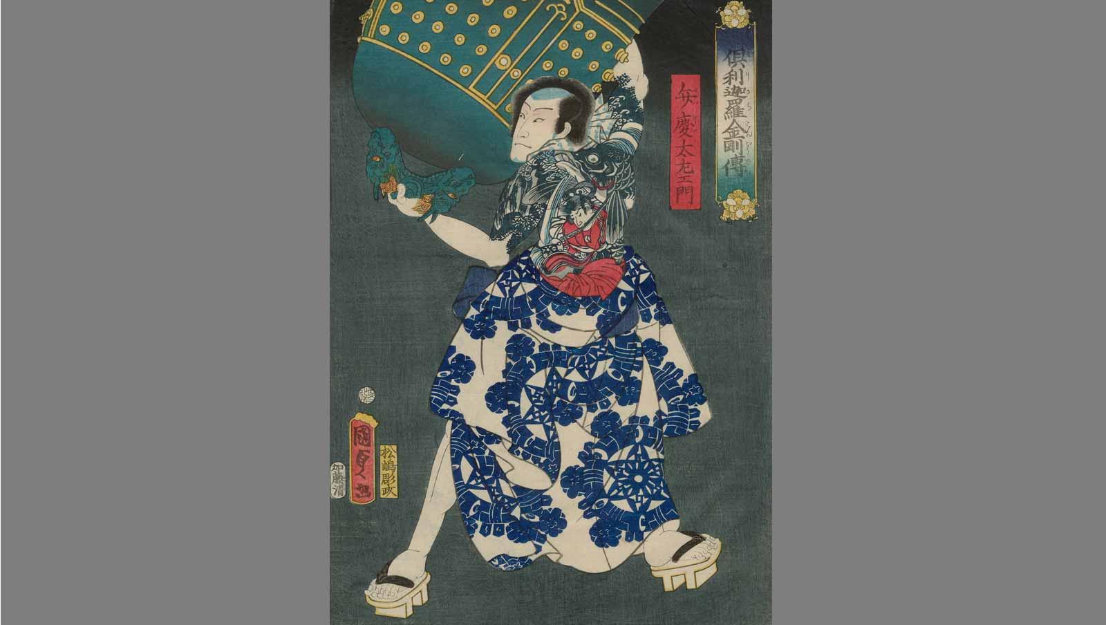 Actor Nakamura Shikan IV as Benkei Daemon