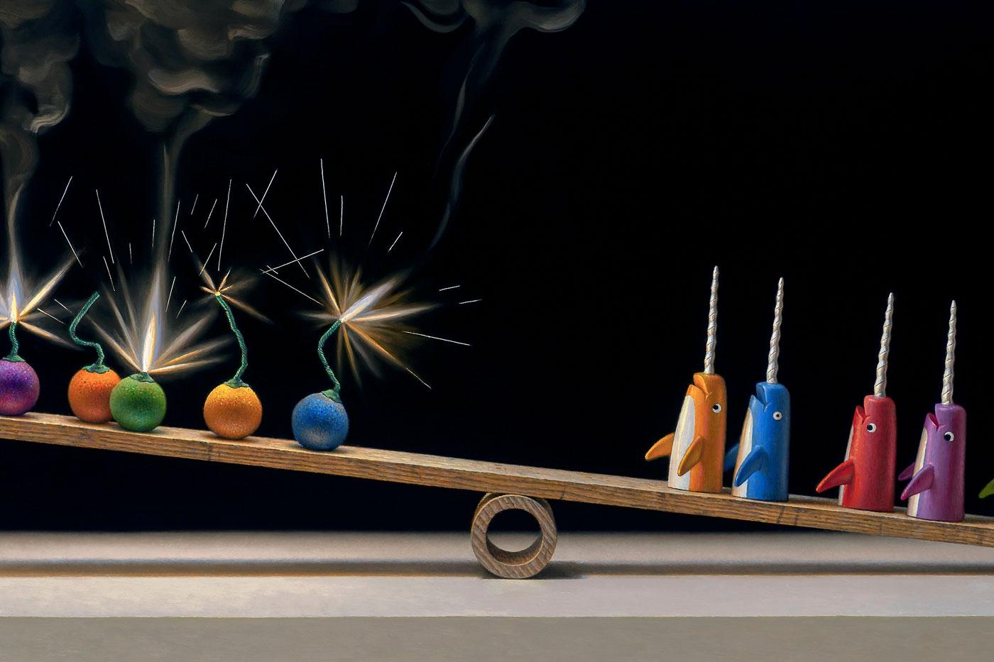 Scott Fraser realism painting Fourth of July