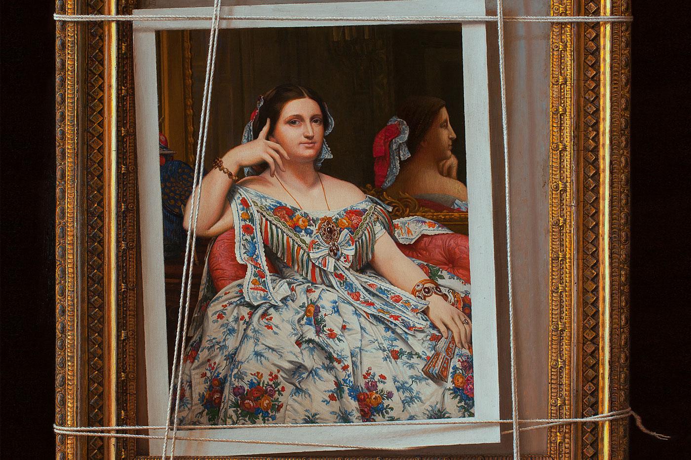 Scott Fraser realism painting Detail of Catenary Curve