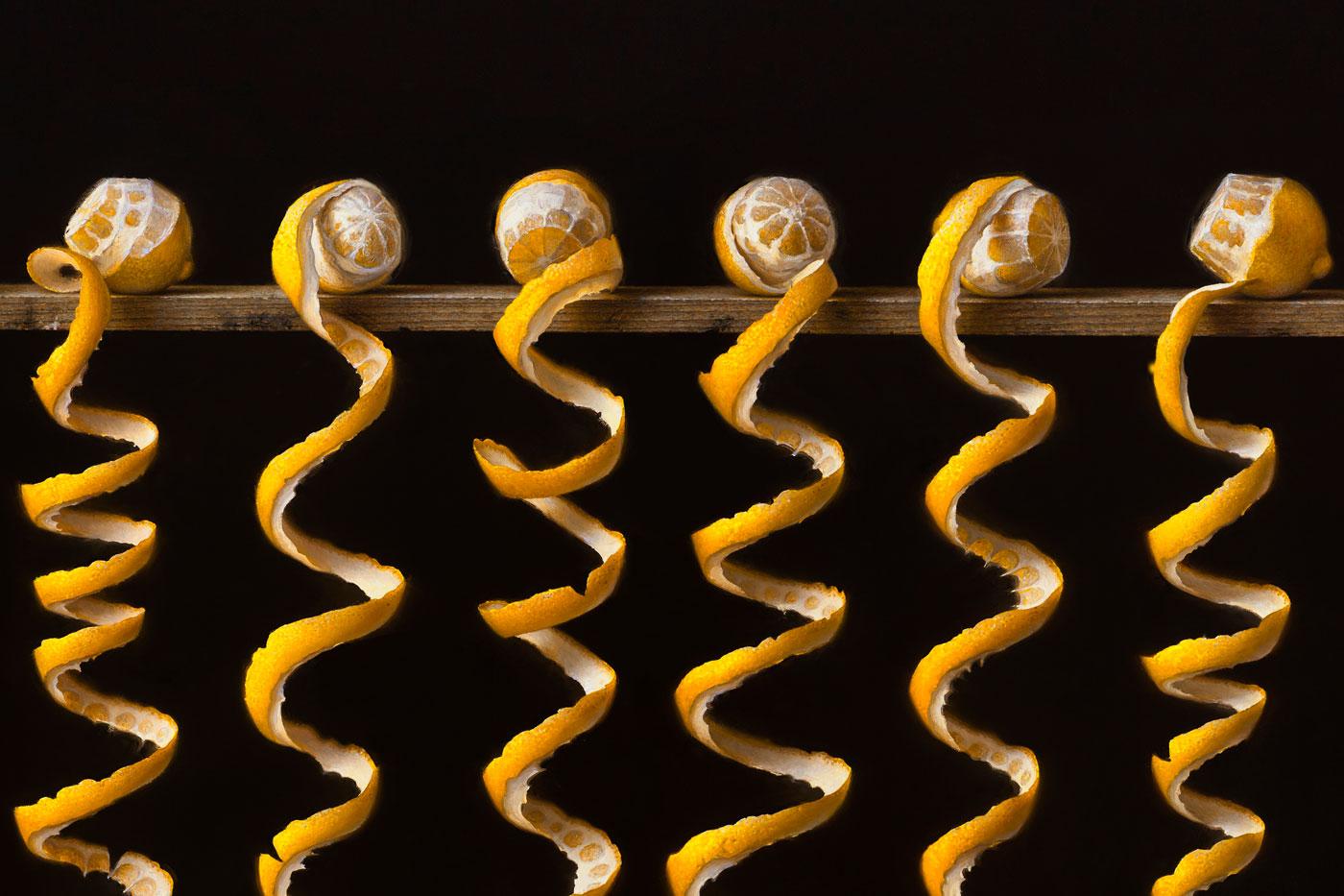 Scott Fraser realism painting Detail of Lemon Fall