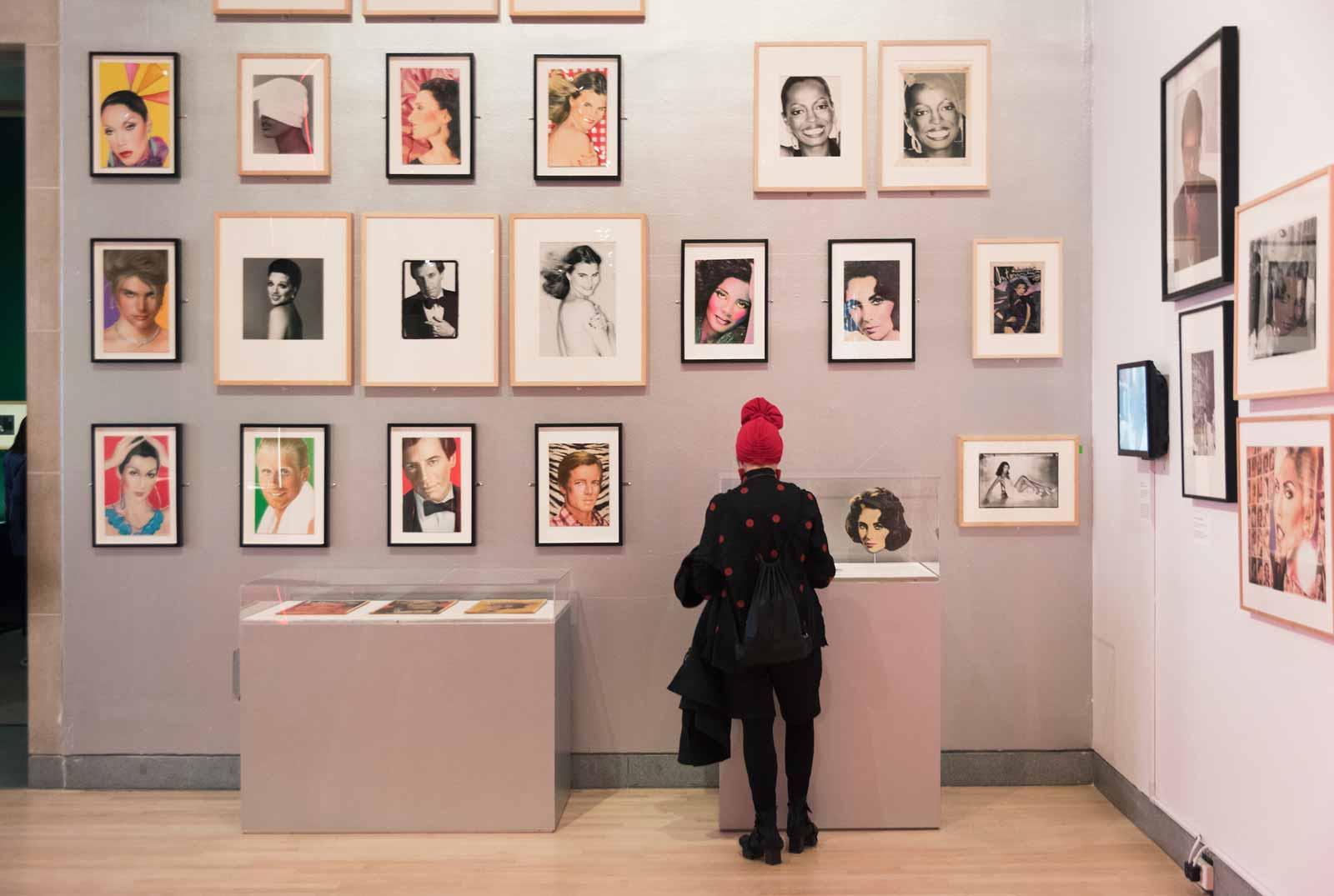 Visitors at Studio 54: Night Magic, Brooklyn Museum, March 13, 2020-July 5, 2020.