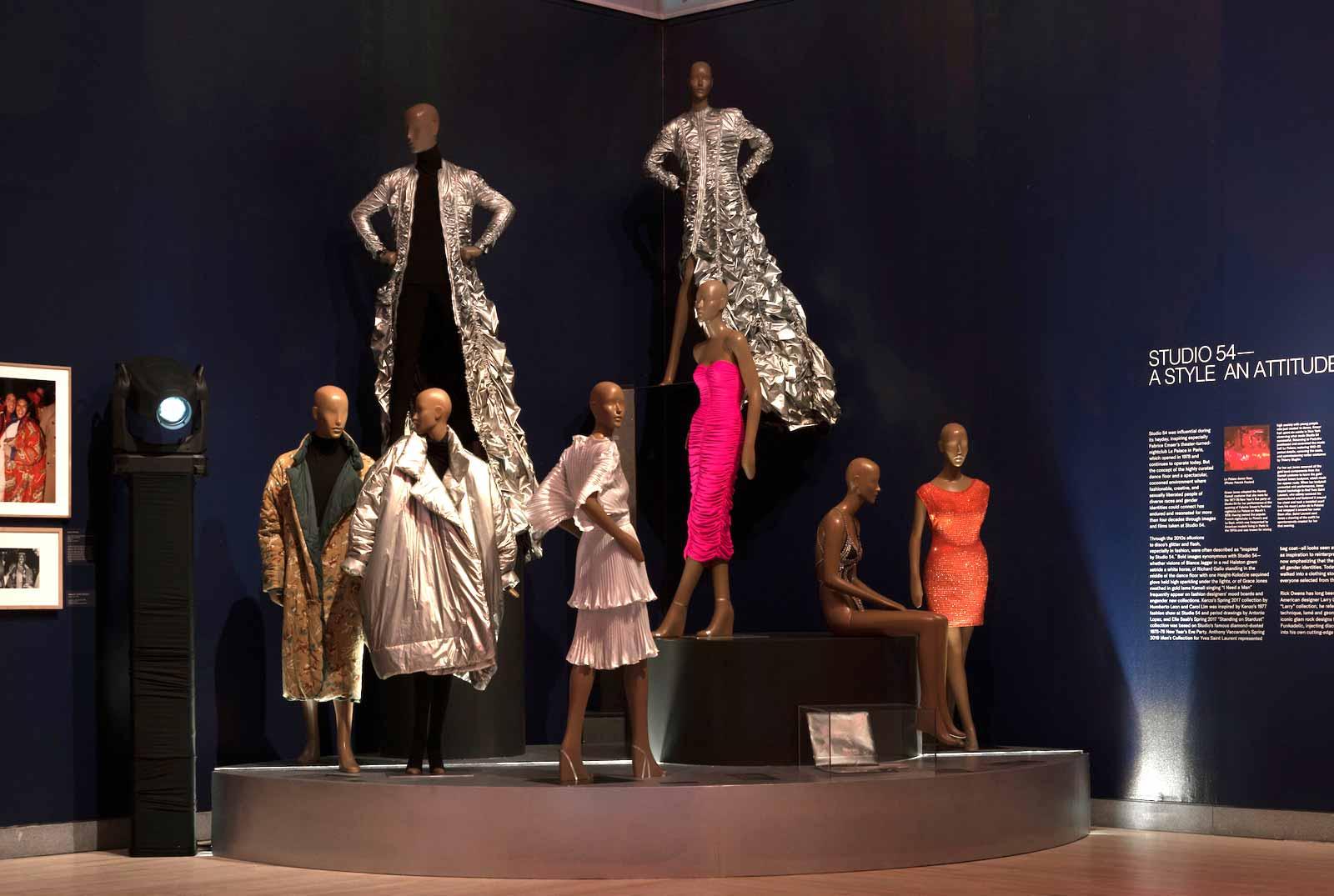 Installation view, Studio 54: Night Magic, Brooklyn Museum, March 13, 2020-July 5, 2020