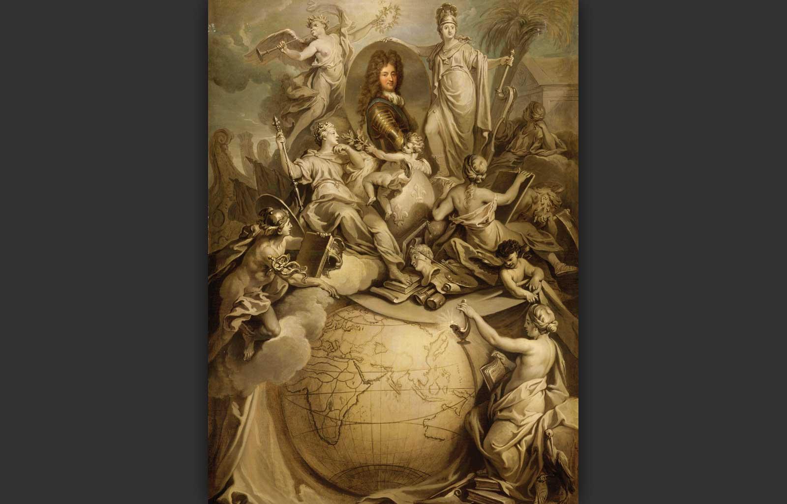 Allegory of Philippe, duc d’Orléans, Regent of the Realm (1674–1723), 1718, Antoine Dieu.