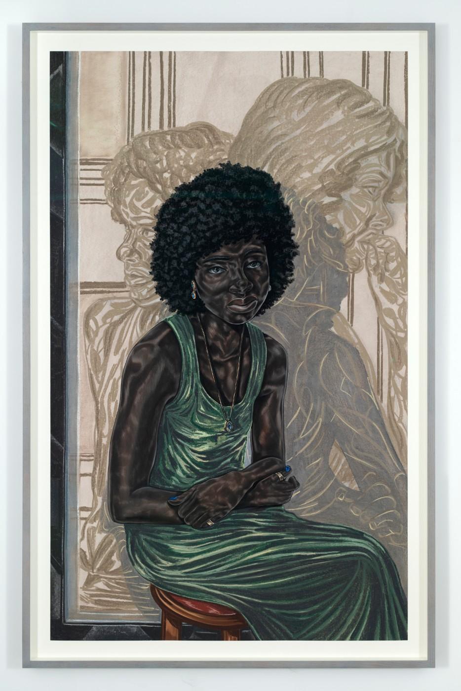 Toyin Ojih Odutola, Carried Beauty, 2018