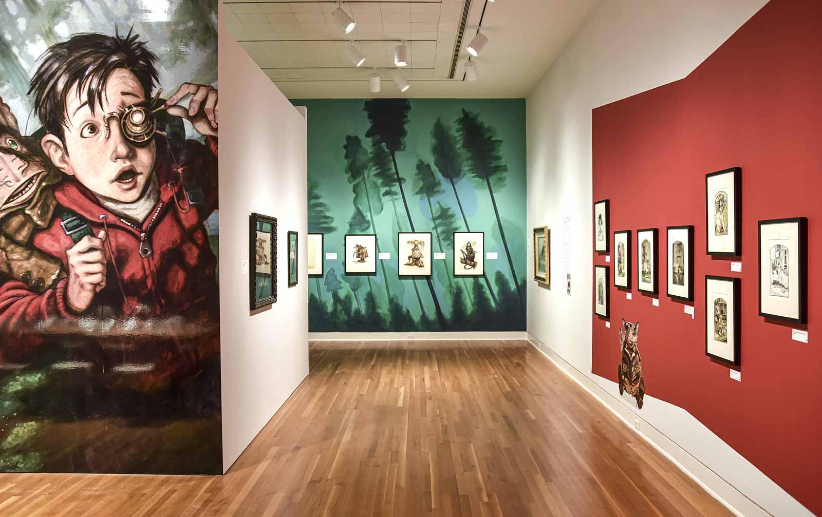 Never Abandon Imagination: The Fantastical Art of Tony DiTerlizzi installed at the Mint Museum Randolph, Charlotte, NC.