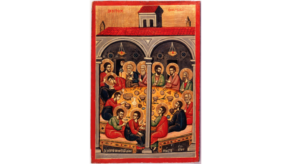 Greek school, The Last Supper Greece, 1785. Petit Palais, Museum of Fine Arts of the City of Paris.