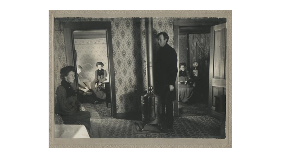 Unknown Photographer, Interior of an American Home, circa 1900.