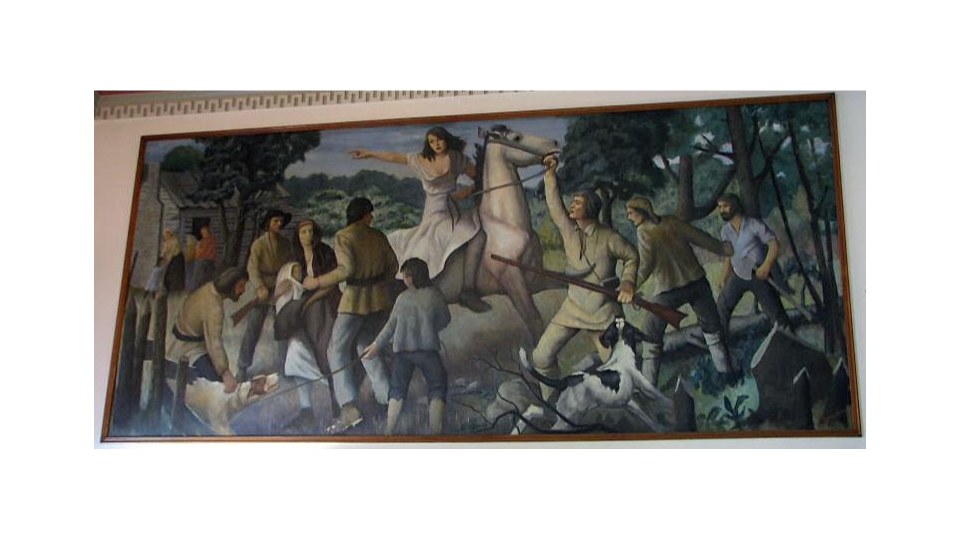 Rachel Silverthorne’s Ride (1938) mural