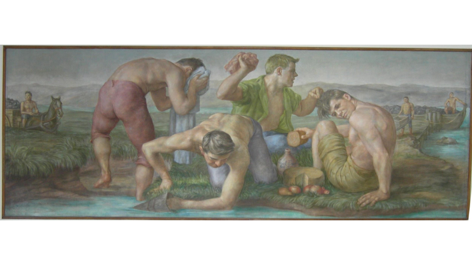 Mealtime, the Early Coal Miners by Jared French