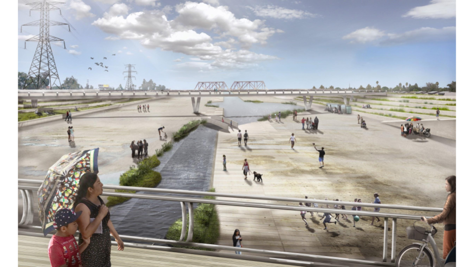 River LA, Los Angeles, CA, USA, Frank Gehry and teams; reimagined 2016.