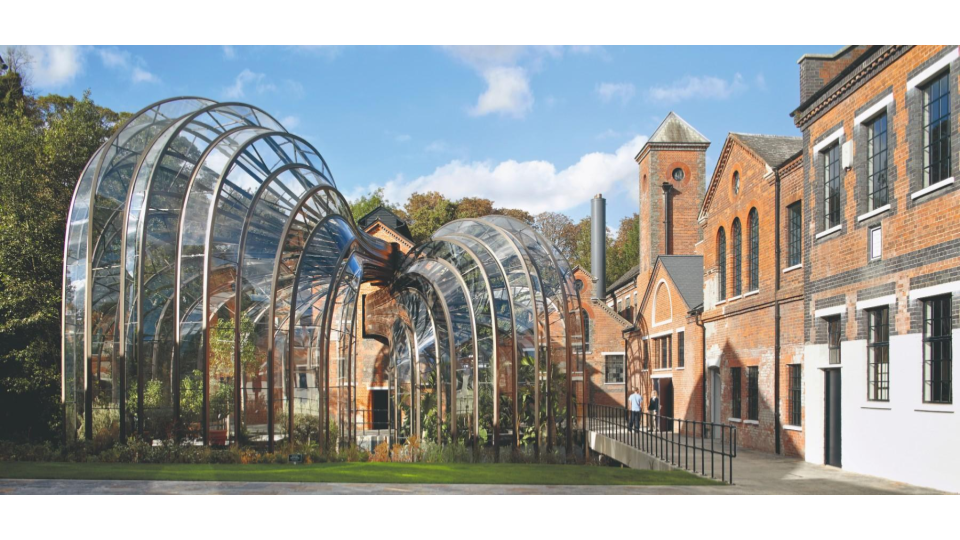 Bombay Sapphire Distillery, Heatherwick Studio; transformed 2014.