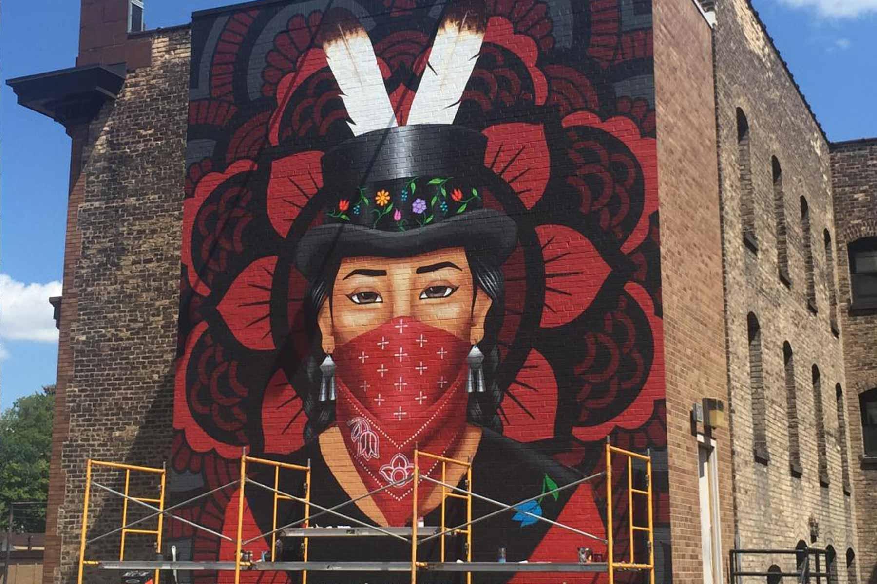 Ganawenjiige Onigam (She watches over Duluth) aka MMIW/Water Protector