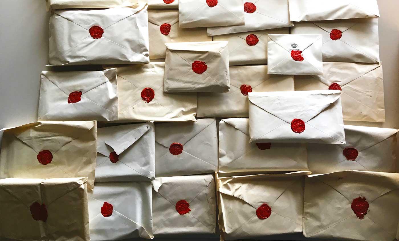 The letters to Auguste Victoria survived over 100 years in a hidden closet.