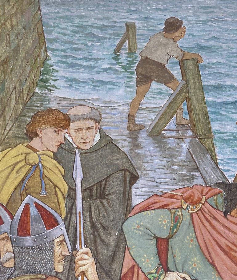 William Brassey Hole, The Landing Of St. Margaret at Queensferry AD 1068, 1889. Scottish National Portrait Gallery.